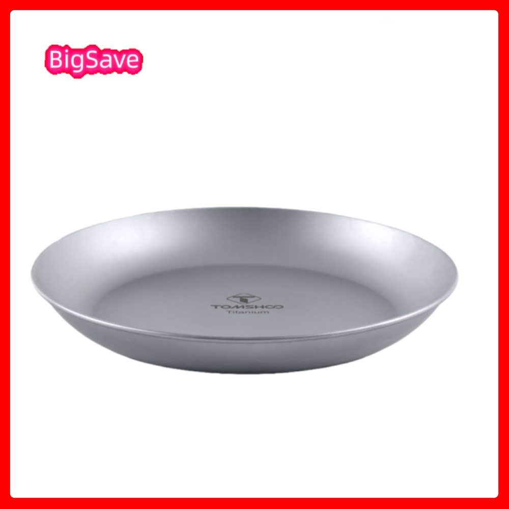 Camping Cooking Dishes - Plato Redondo Portátil de Titanio para