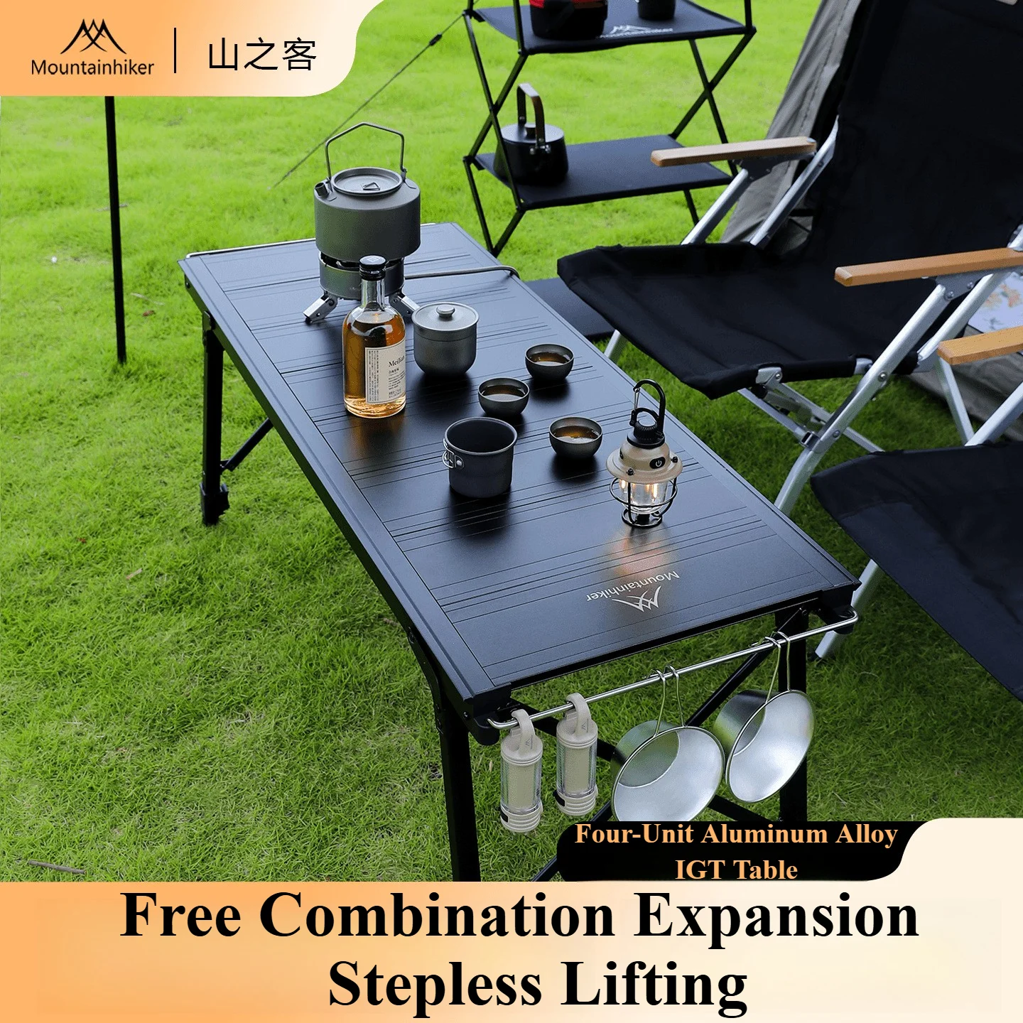 Camping Cooking Equipment - Mountainhiker Camping elevador plegable extraíble multiunidad