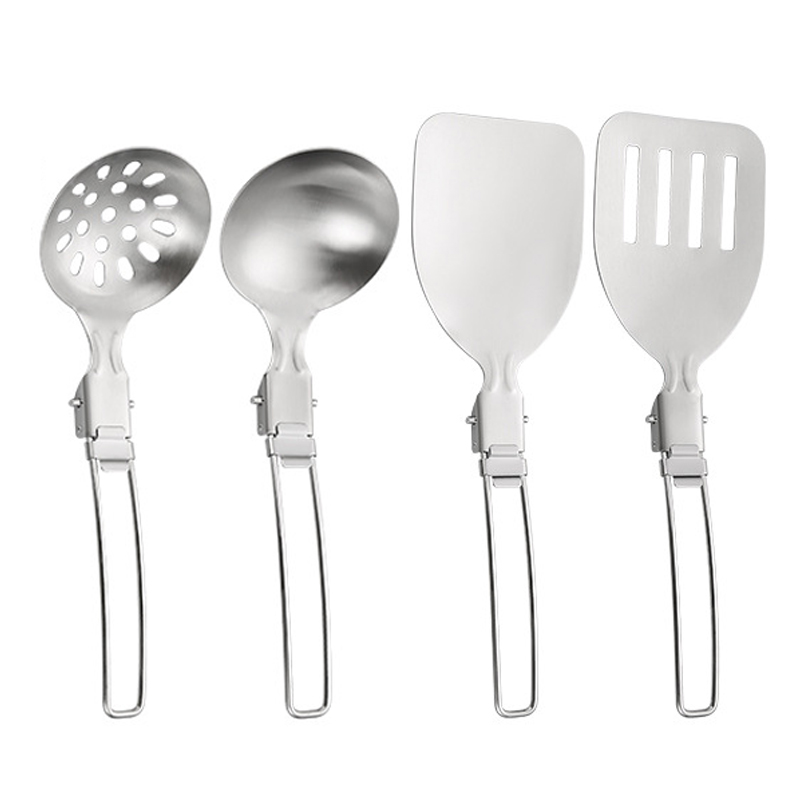 Camping Cooking Bundle - Juego de utensilios de cocina plegables