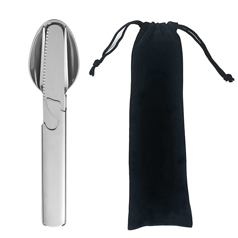 Camping Cooking Bundle - 4 unids/set portátil de acero inoxidable