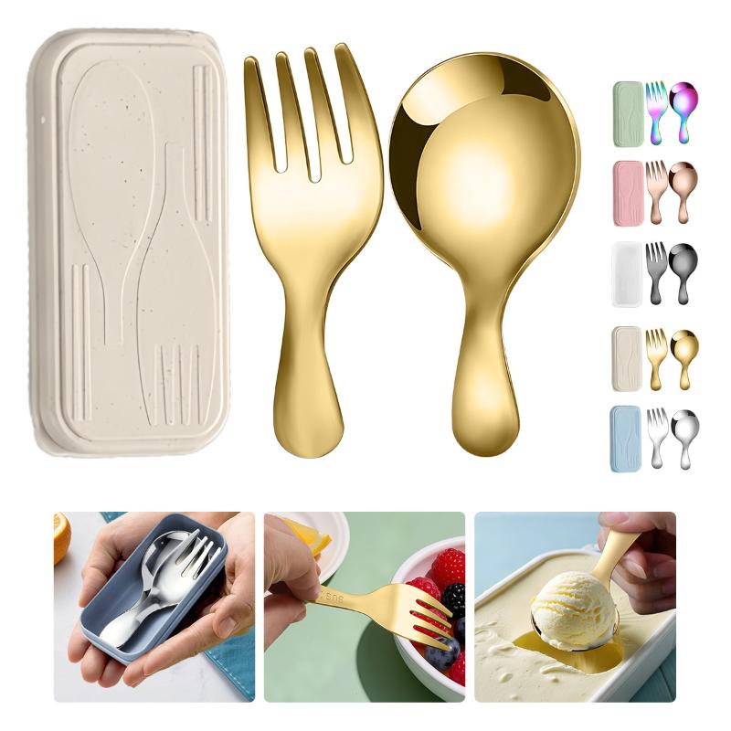Cooking Outdoor Camping - Juego de vajilla de acero inoxidable,