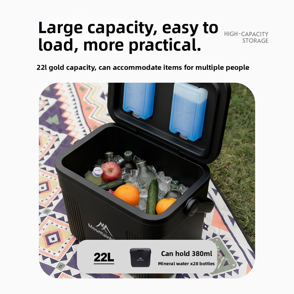 Camping Cooking Food - Nevera Portátil Mountainhiker 22L Black Knight