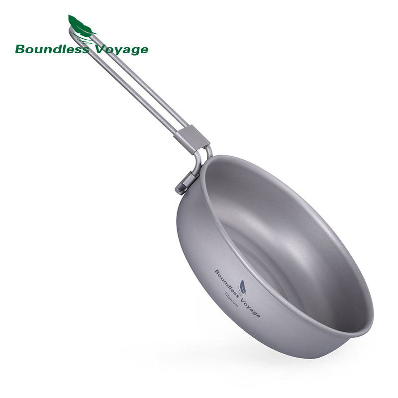 Camping Cooking Equipment - Sartén de titanio ultraligera Boundless Voyage