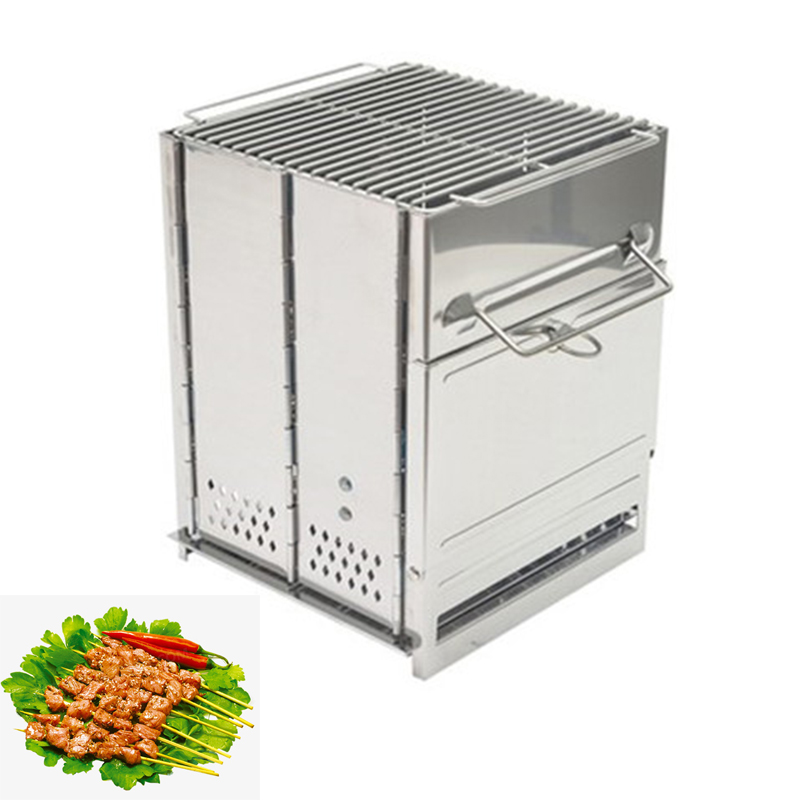 Camping Cooking Equipment - Estufa de Leña Portátil Desmontable para