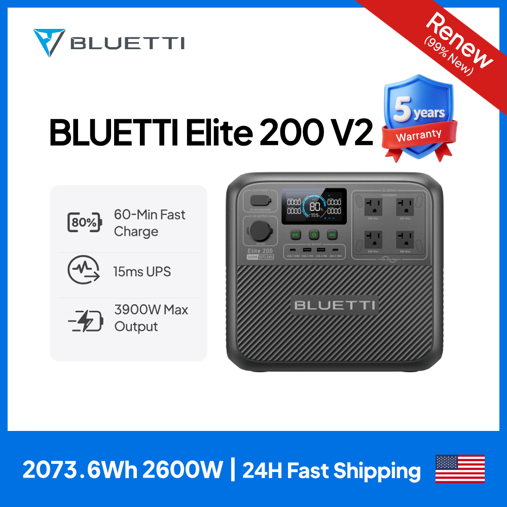 Camping Cooking Equipment - 【Renew】BLUETTI Elite 200 V2 Estación de