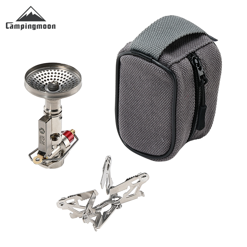 Camping Cooking Gas Stove - CAMPINGMOON XT-2F Xuanfeng Estufa de Titanio
