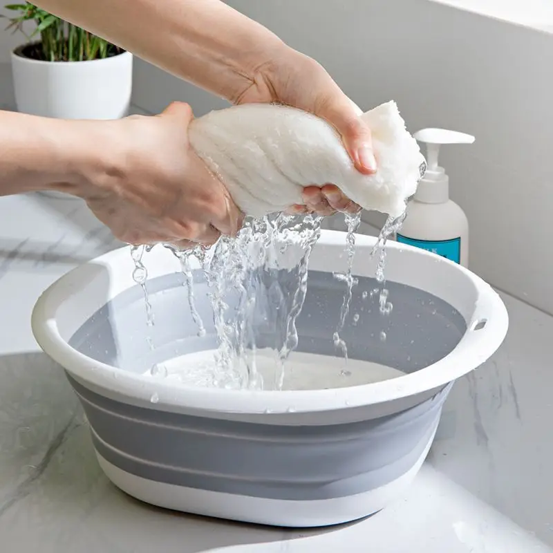 Camping Cooking Dishes - Lavabo Plegable de Plástico para Lavandería,