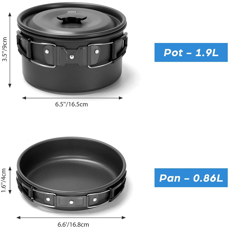 Camping Cooking Cup - Juego de utensilios de cocina para