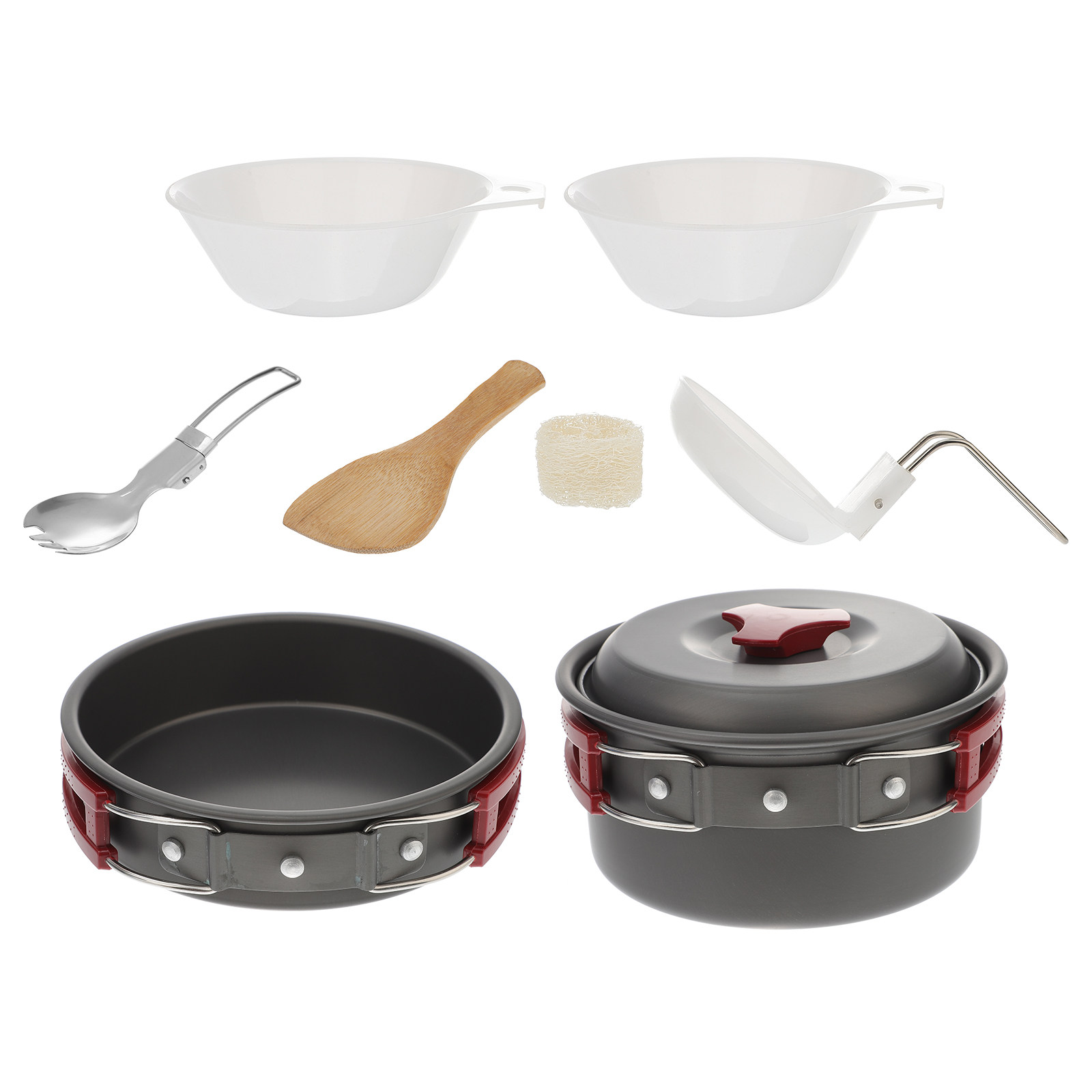 Camping Cooking Essentials Kit - Juego de utensilios de cocina de