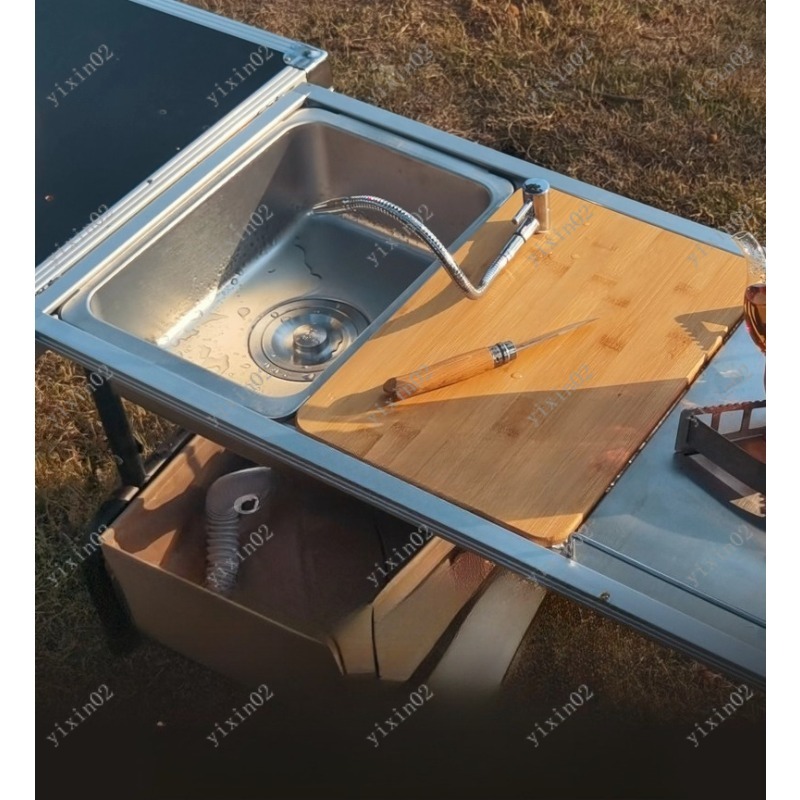 Camping Cooking Vegetables - Módulo de Fregadero Portátil para Cocina