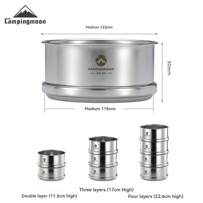 Camping Cooking Dishes - CAMPINGMOON Portatle Camping al aire libre