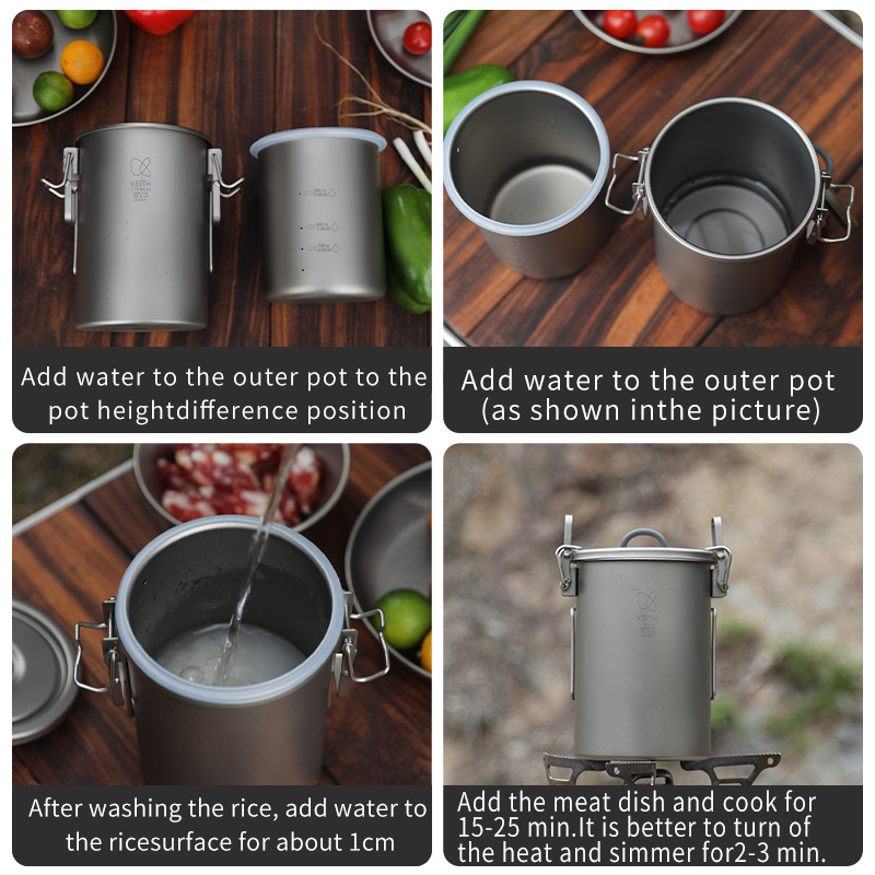 Olla para Arroz KEITH de Titan - Camping Cooking Equipment reseña y precio
