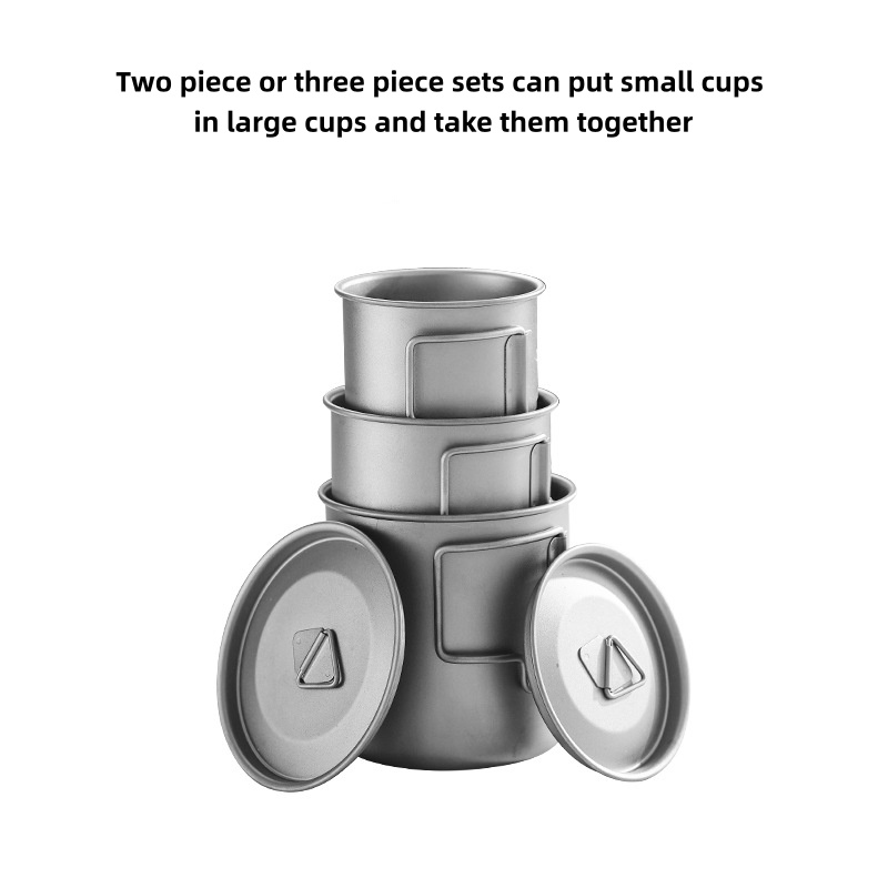 Taza de camping de titanio con - Camping Cooking Cup reseña y precio