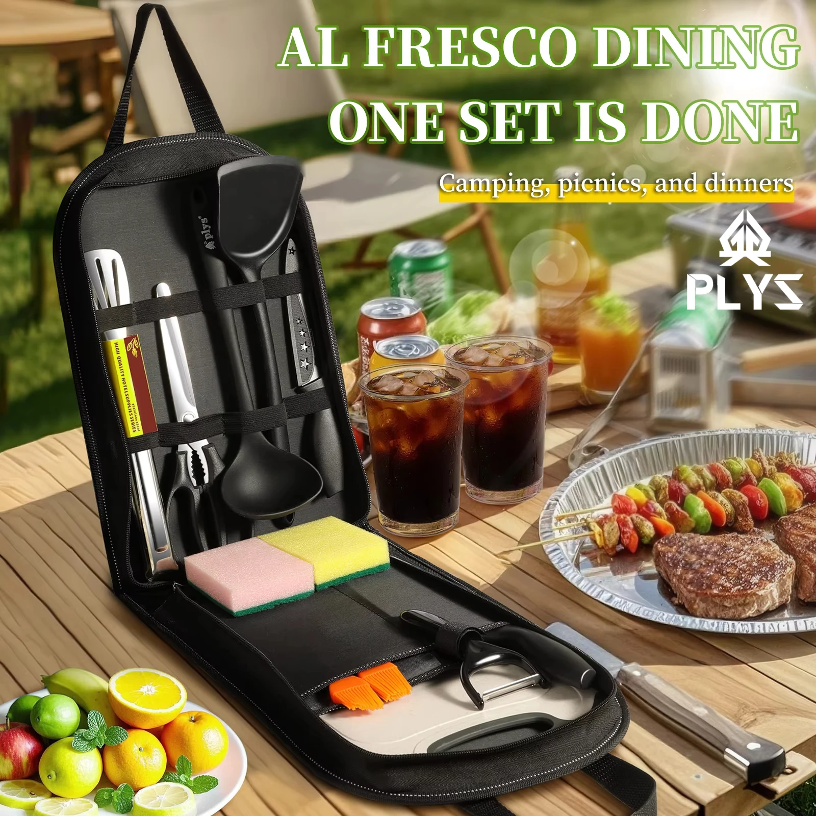Juego de utensilios portátiles - Camping Cooking Bundle reseña y precio