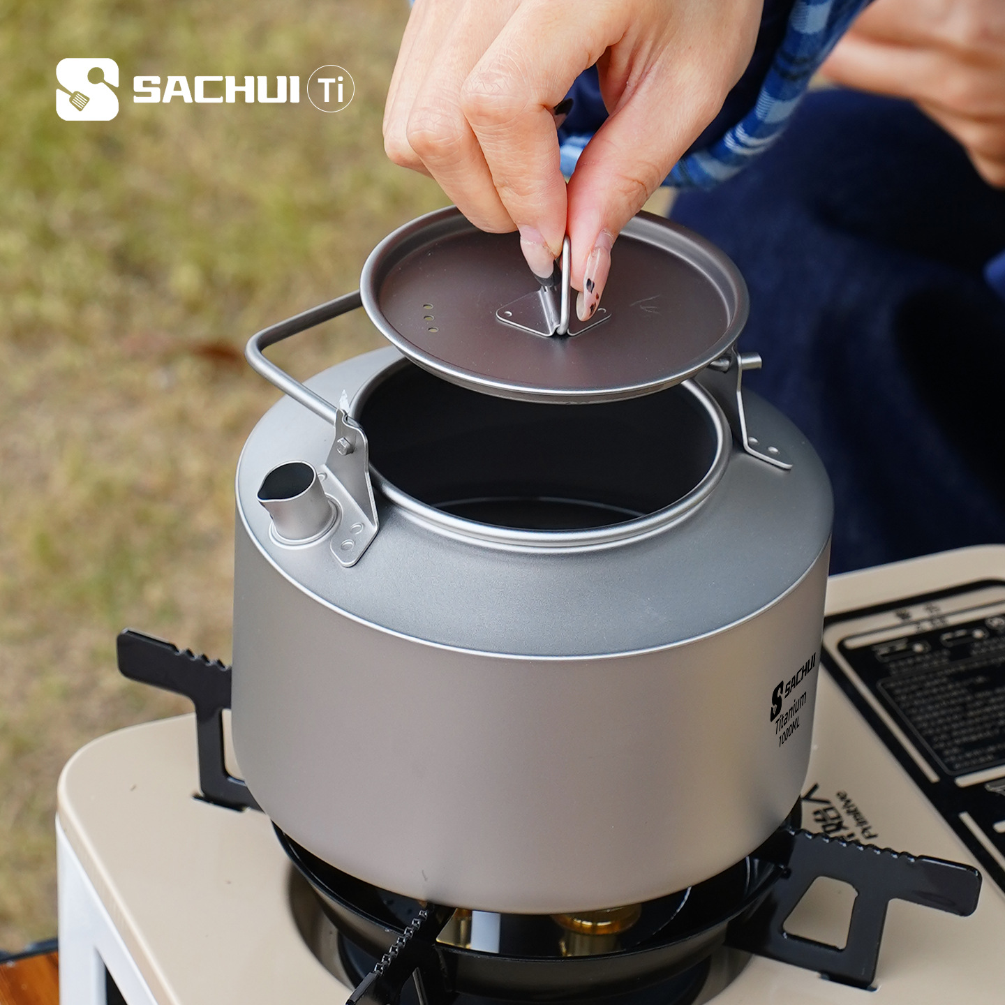 Hervidor de titanio puro de 10 - Camping Cooking Equipment reseña y precio