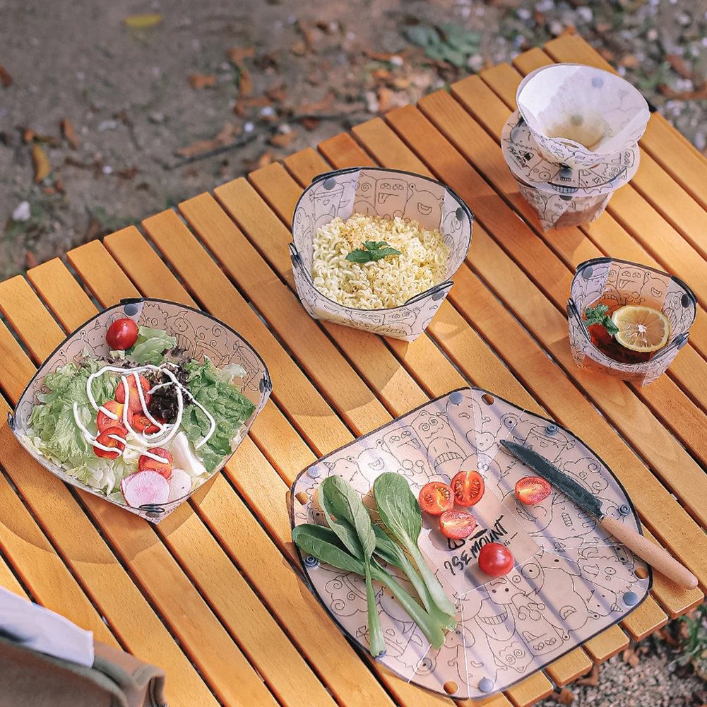 Vajilla plegable de PP, juego  - Camping Cooking Dishes reseña y precio