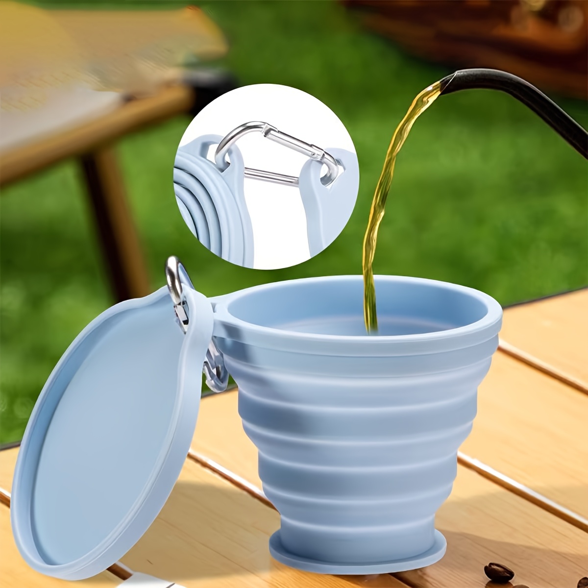 Taza plegable de silicona de g - Camping Cooking Food reseña y precio