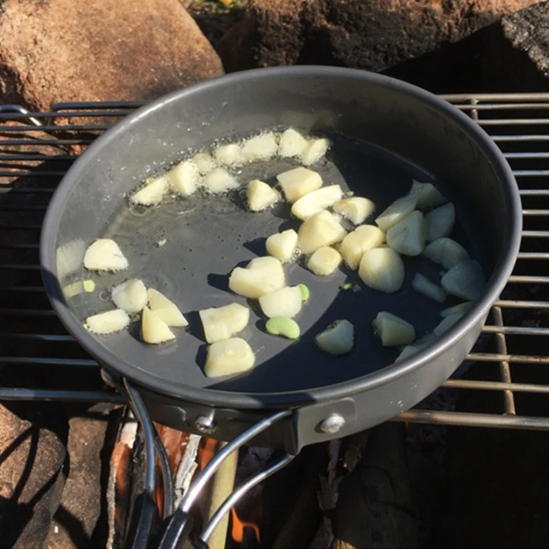 Sartén portátil con bolsa alma - Camping Cooking Set Non Stick reseña y precio