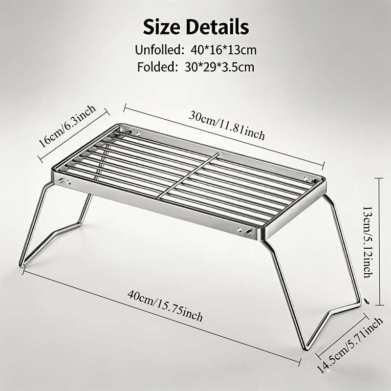 Soporte portátil plegable de a - Camping Cooking Equipment reseña y precio
