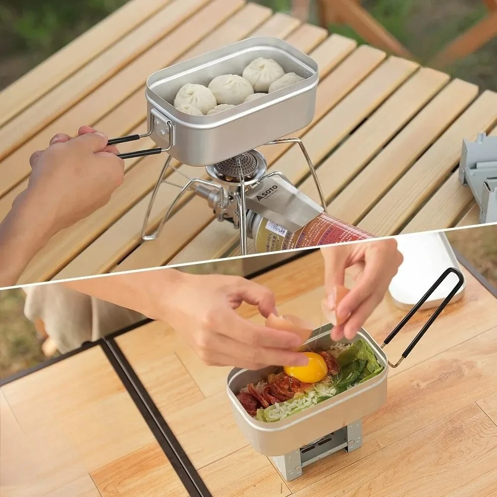 Fiambreras de aluminio de 800/ - Camping Cooking Dishes reseña y precio