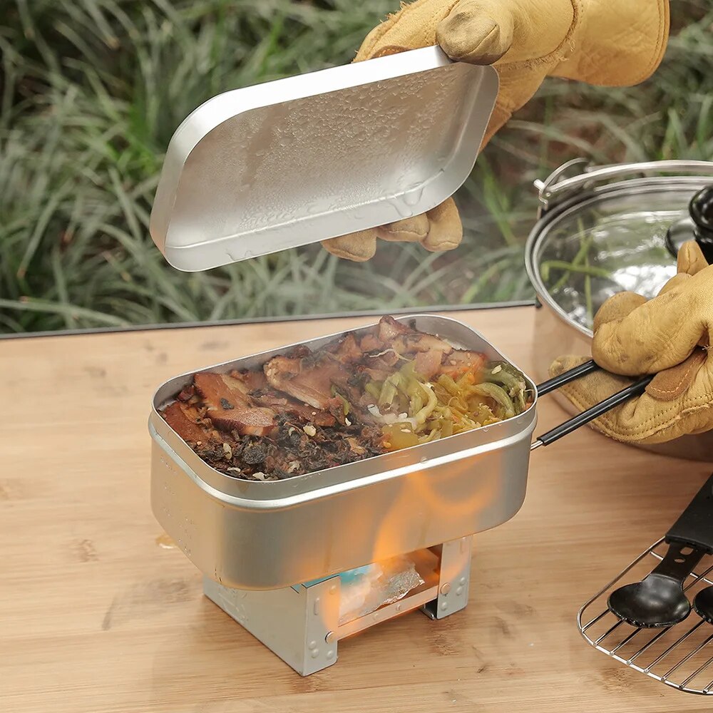 Fiambreras de aluminio de 800/ - Camping Cooking Dishes reseña y precio