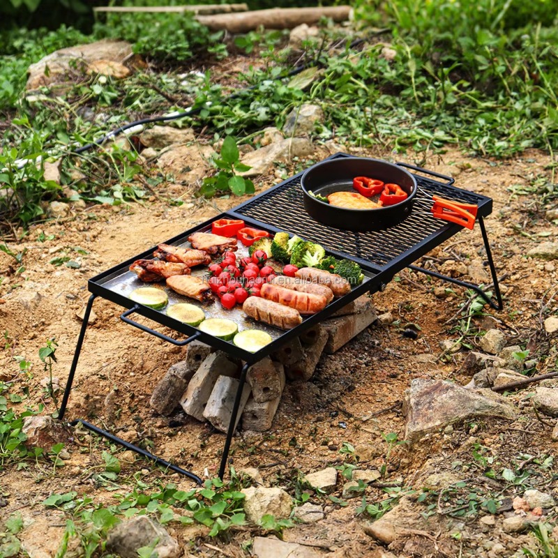 Parrilla Portátil Plegable par - Camping Cooking Over Fire reseña y precio