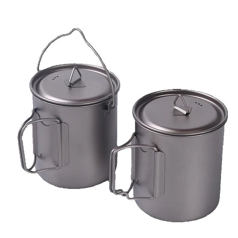 Tazas de titanio para acampar, - Camping Cooking Cup reseña y precio