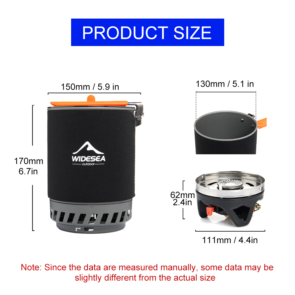 Widesea-sistema de cocina para - Camping Cooking Cup reseña y precio
