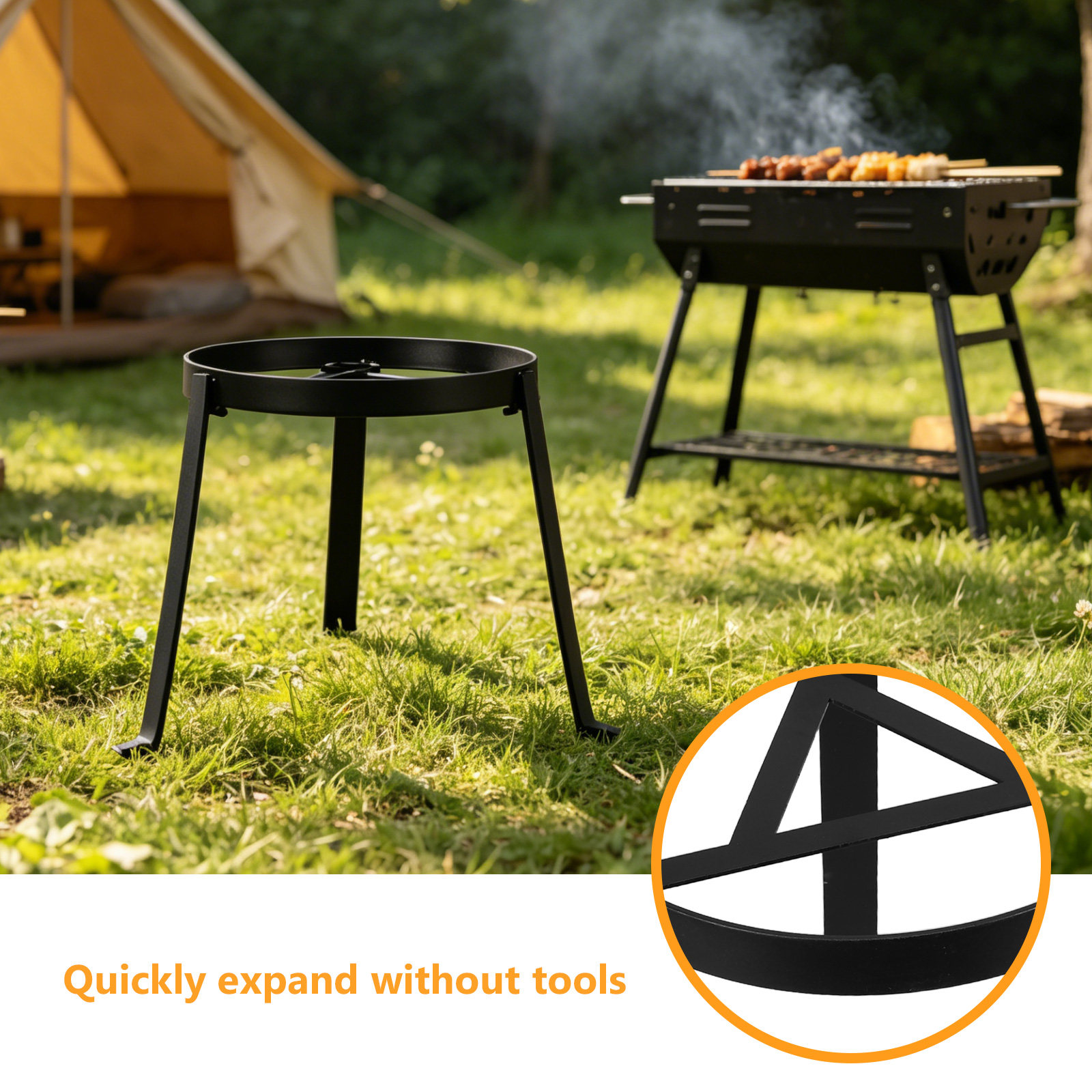 Soporte de Cocina para Fogata, - Camping Cooking Over Fire reseña y precio