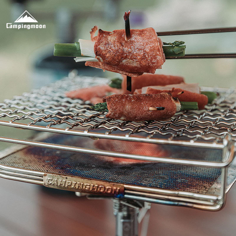 CAMPINGMOON Rejilla Plegable d - Camping Cooking Equipment reseña y precio