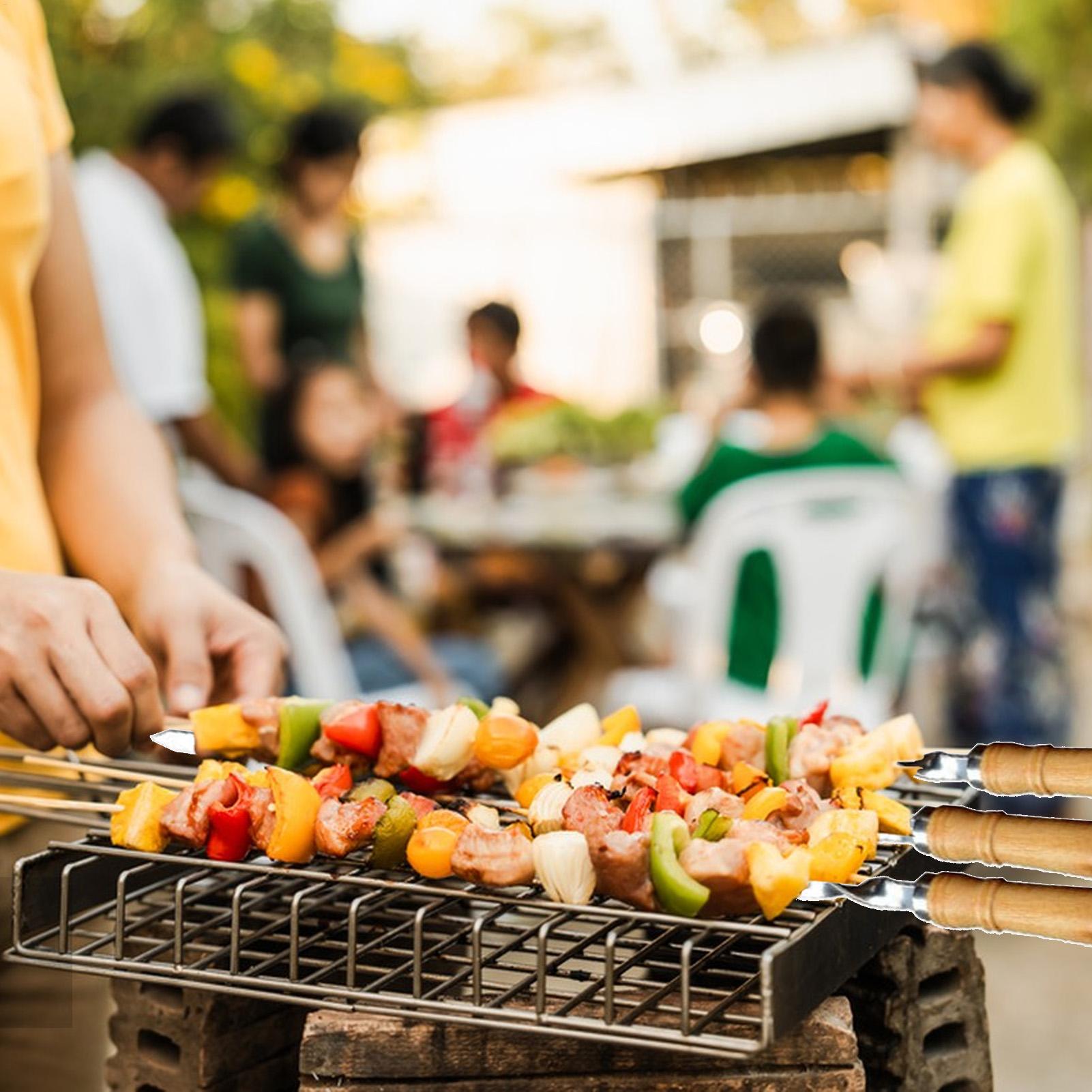 Brochetas de Metal para asar,  - Camping Cooking Vegetables reseña y precio