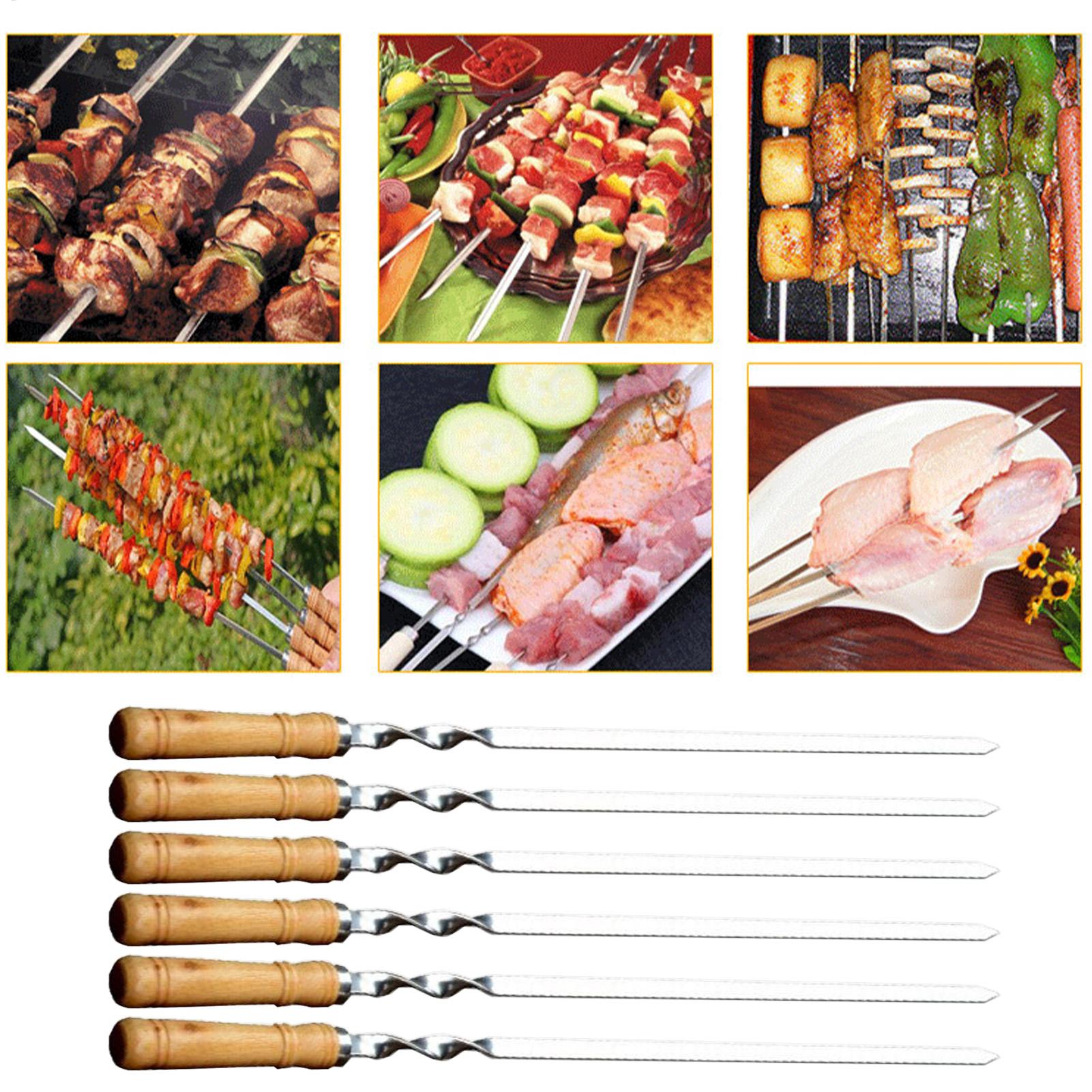 Brochetas de Metal para asar,  - Camping Cooking Vegetables reseña y precio