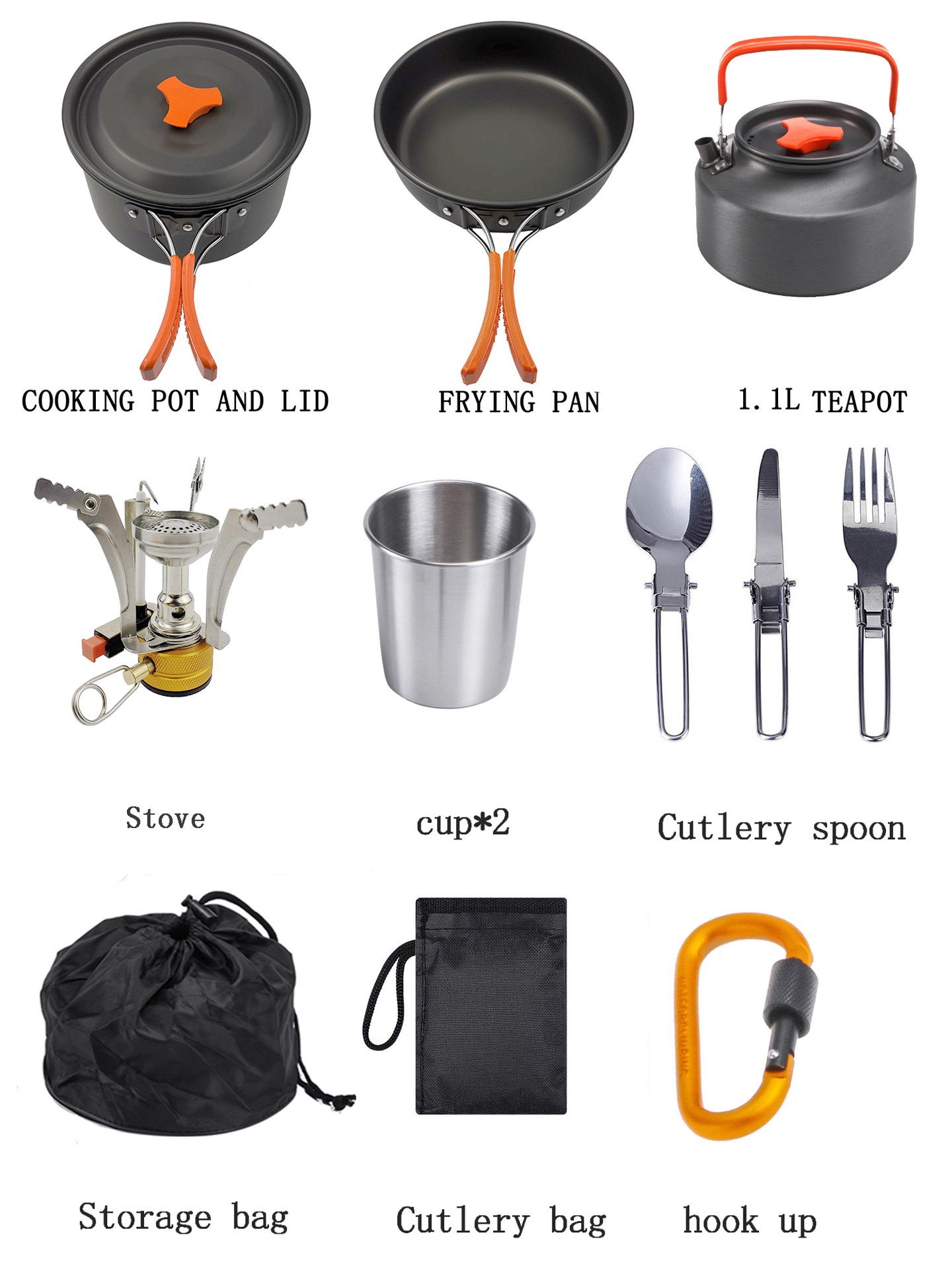 Juego de cocina para acampar a - Camping Cooking Vegetables reseña y precio