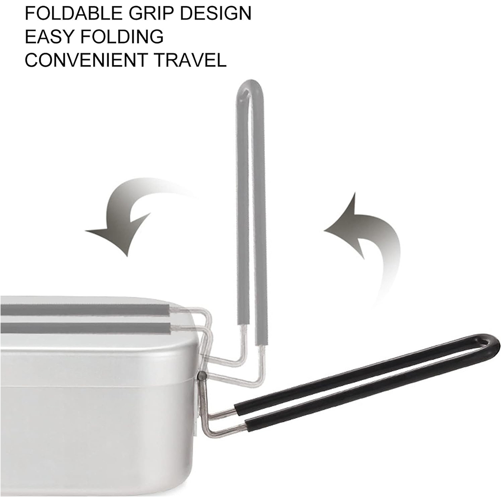 Fiambreras de aluminio de 800M - Camping Cooking Food reseña y precio