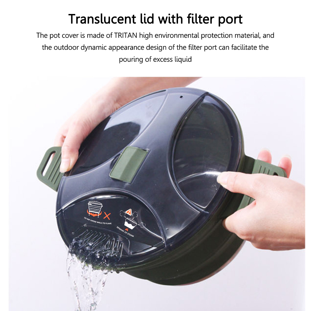 Tetera plegable de silicona de - Camping Cooking Cup reseña y precio