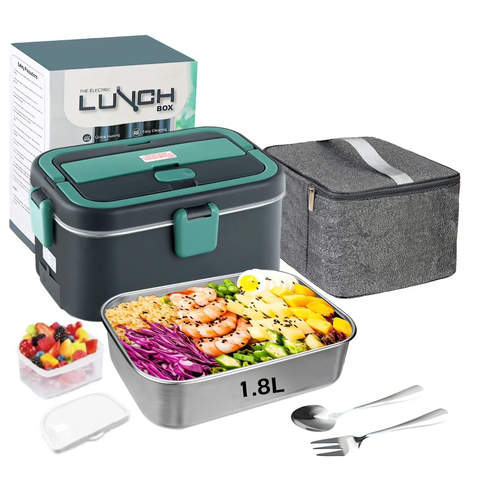 Fiambrera eléctrica calentador - Camping Cooking Food reseña y precio