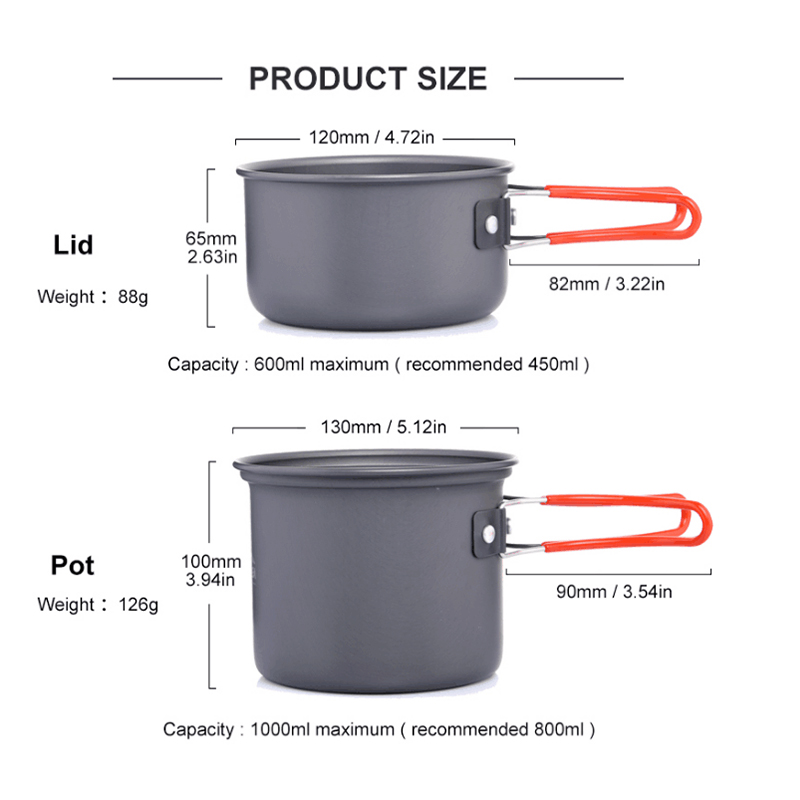 Widesea-utensilios de cocina u - Camping Cooking Dishes reseña y precio