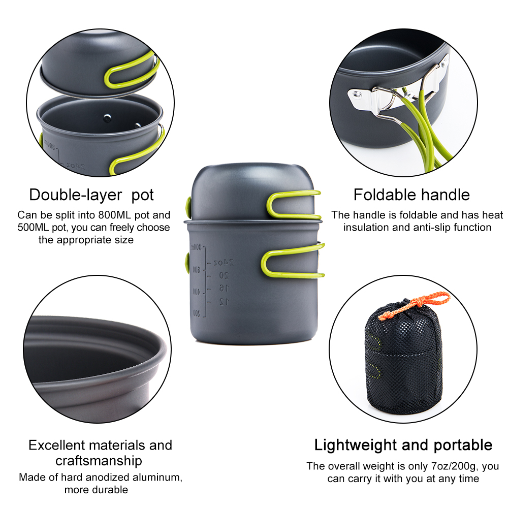 Widesea-utensilios de cocina u - Camping Cooking Dishes reseña y precio