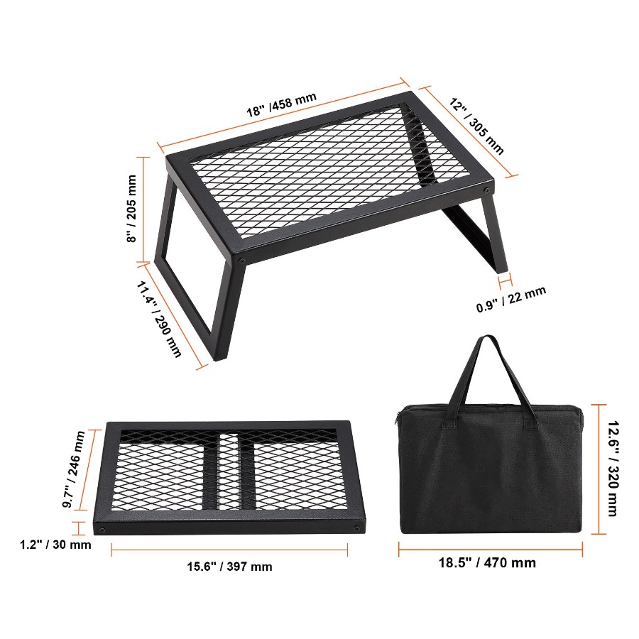 Parrilla Plegable para Fogata, - Camping Cooking Over Fire reseña y precio