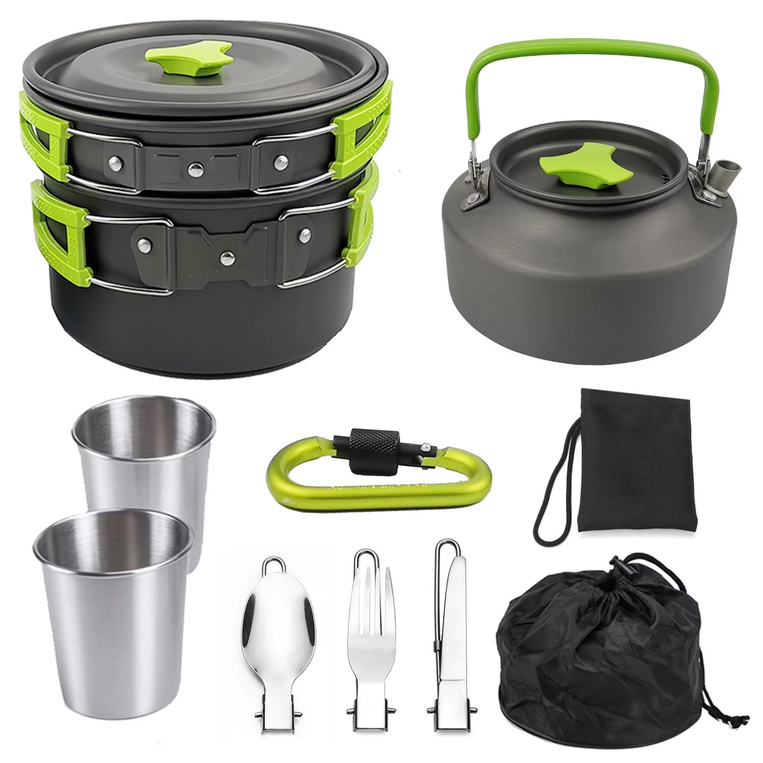 Juego de Cocina para Camping,  - Camping Cooking Set Non Stick reseña y precio