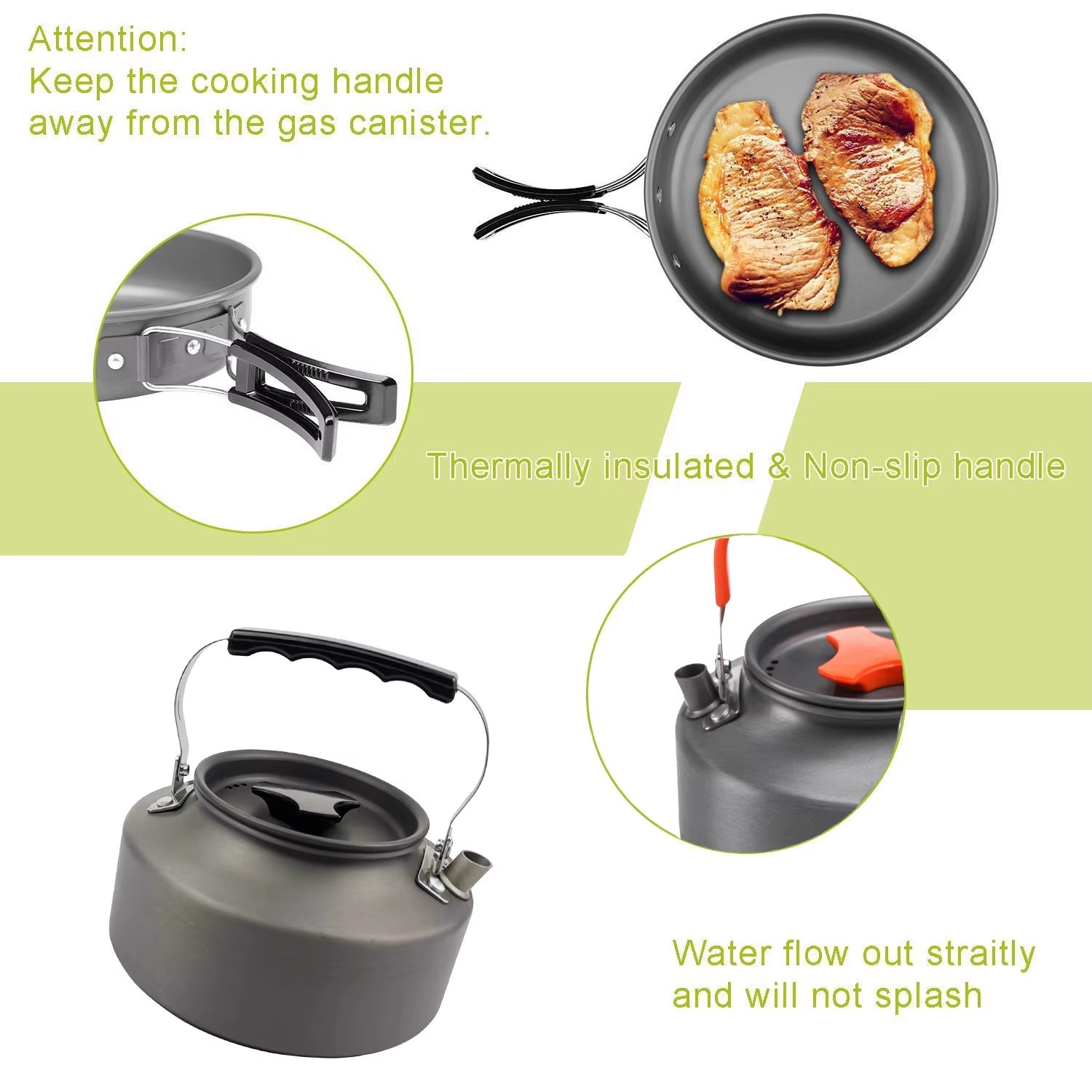 Juego de Cocina para Camping,  - Camping Cooking Set Non Stick reseña y precio