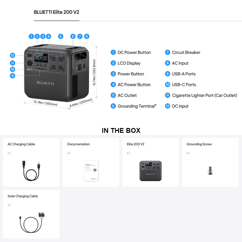 【Renew】BLUETTI Elite 200 V2 Es - Camping Cooking Equipment reseña y precio