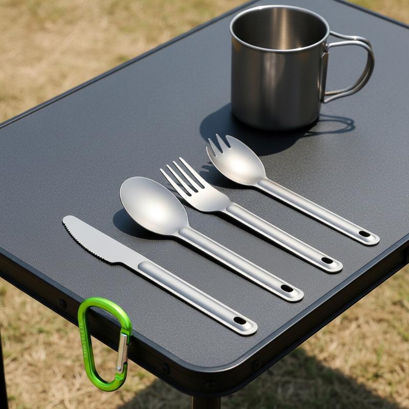 Juego de cucharas portátiles d - Camping Cooking Bundle reseña y precio