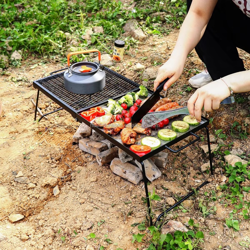 Parrilla Plegable para Acampar - Camping Cooking Over Fire reseña y precio