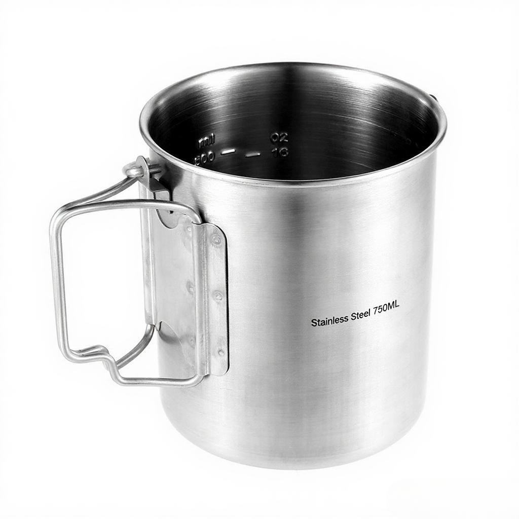 Olla de Acero Inoxidable de 75 - Camping Cooking Cup reseña y precio