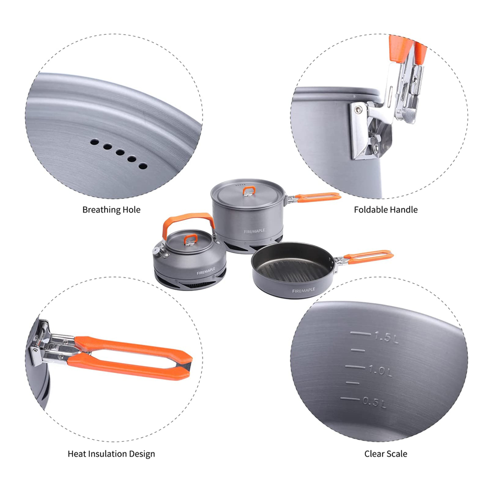 Fire Maple utensilios Camping  - Camping Cooking Bundle reseña y precio