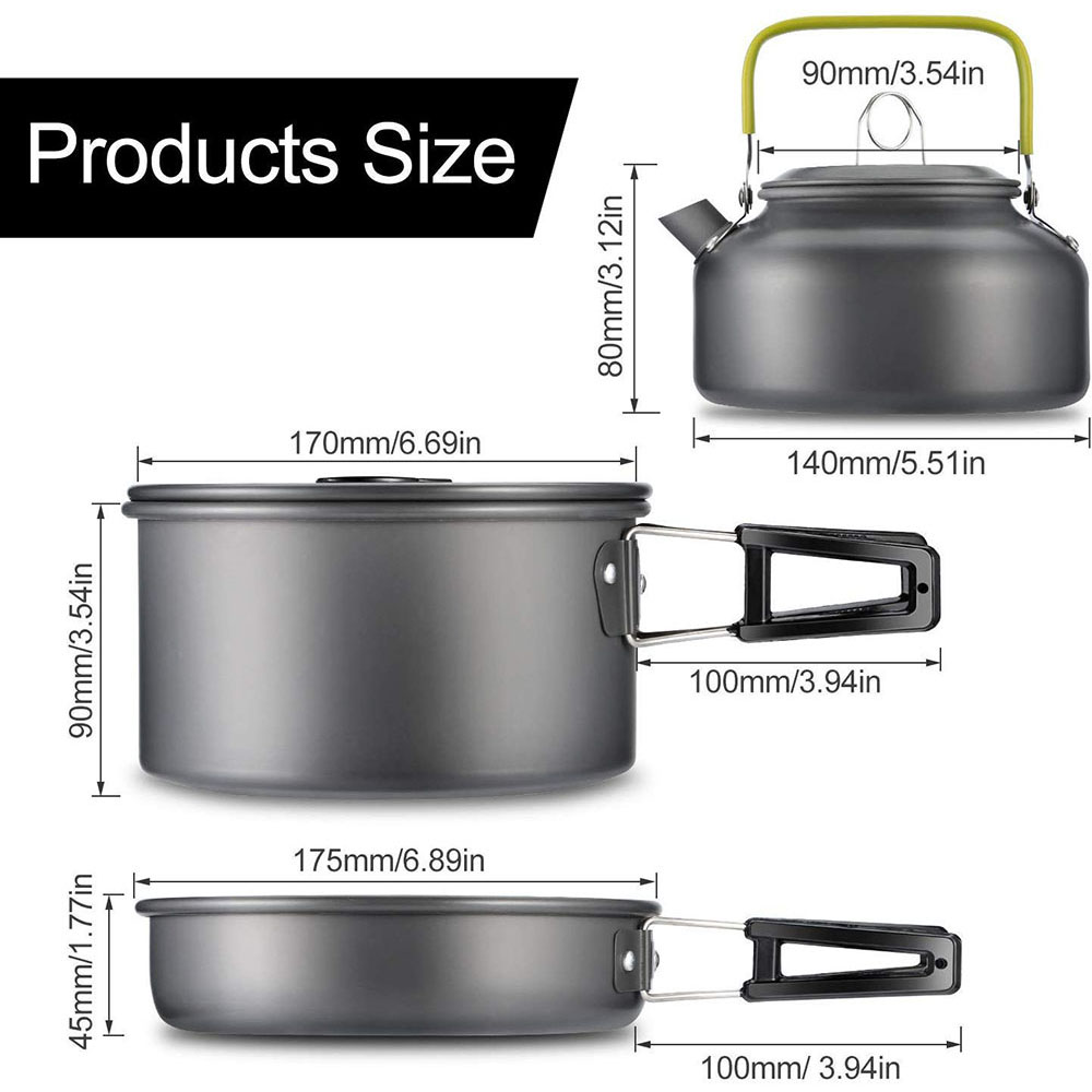 Juego de utensilios de cocina  - Camping Cooking Dishes reseña y precio