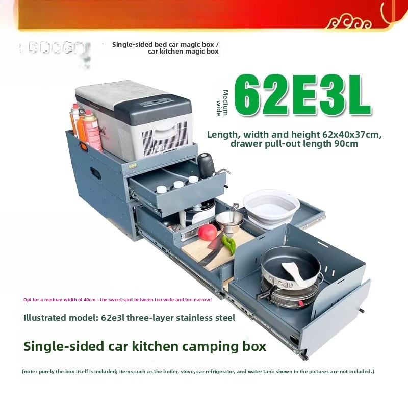 Caja de Almacenamiento y Cocin - Camping Cooking Kitchen reseña y precio