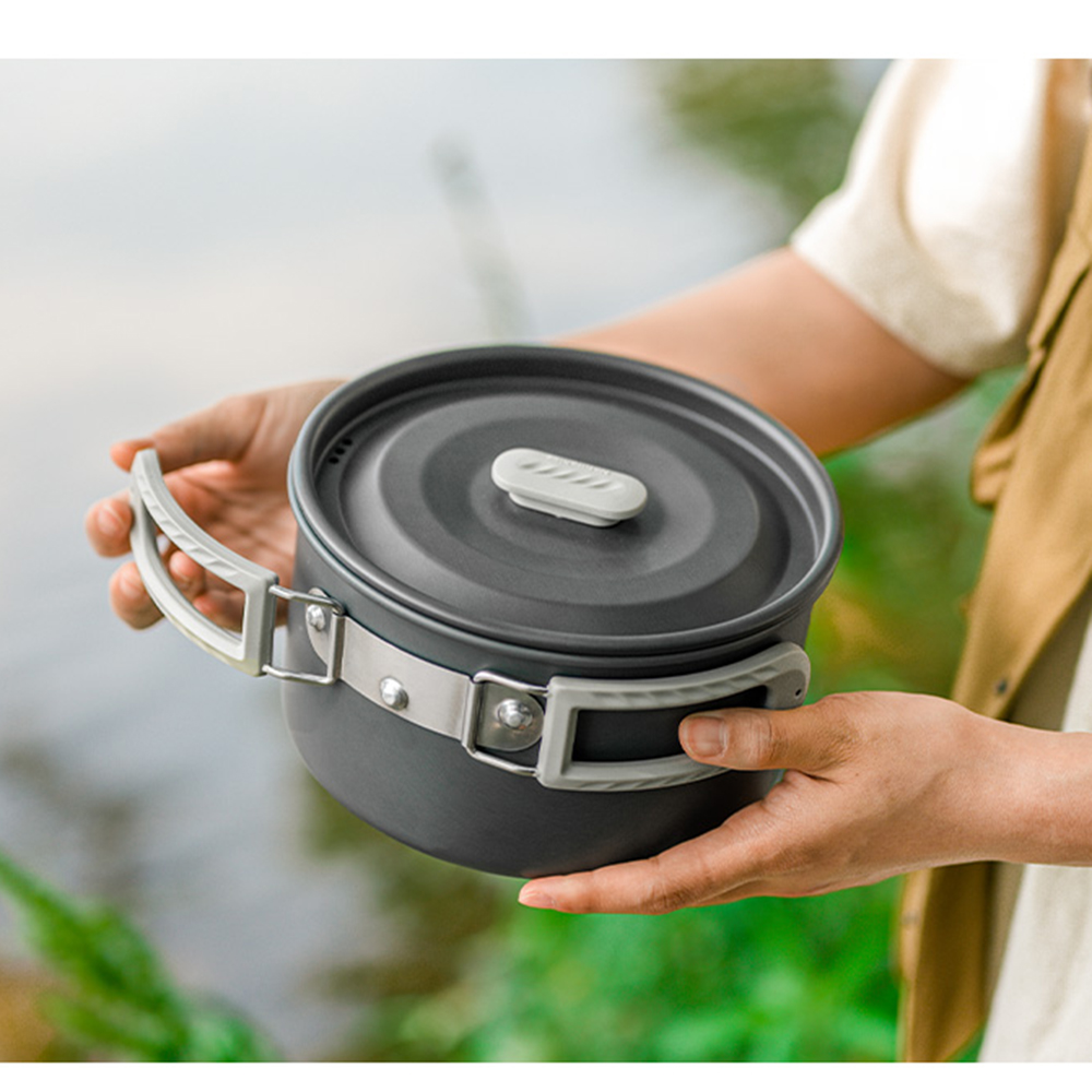 Naturehike-Juego de ollas al a - Camping Cooking Set Non Stick reseña y precio