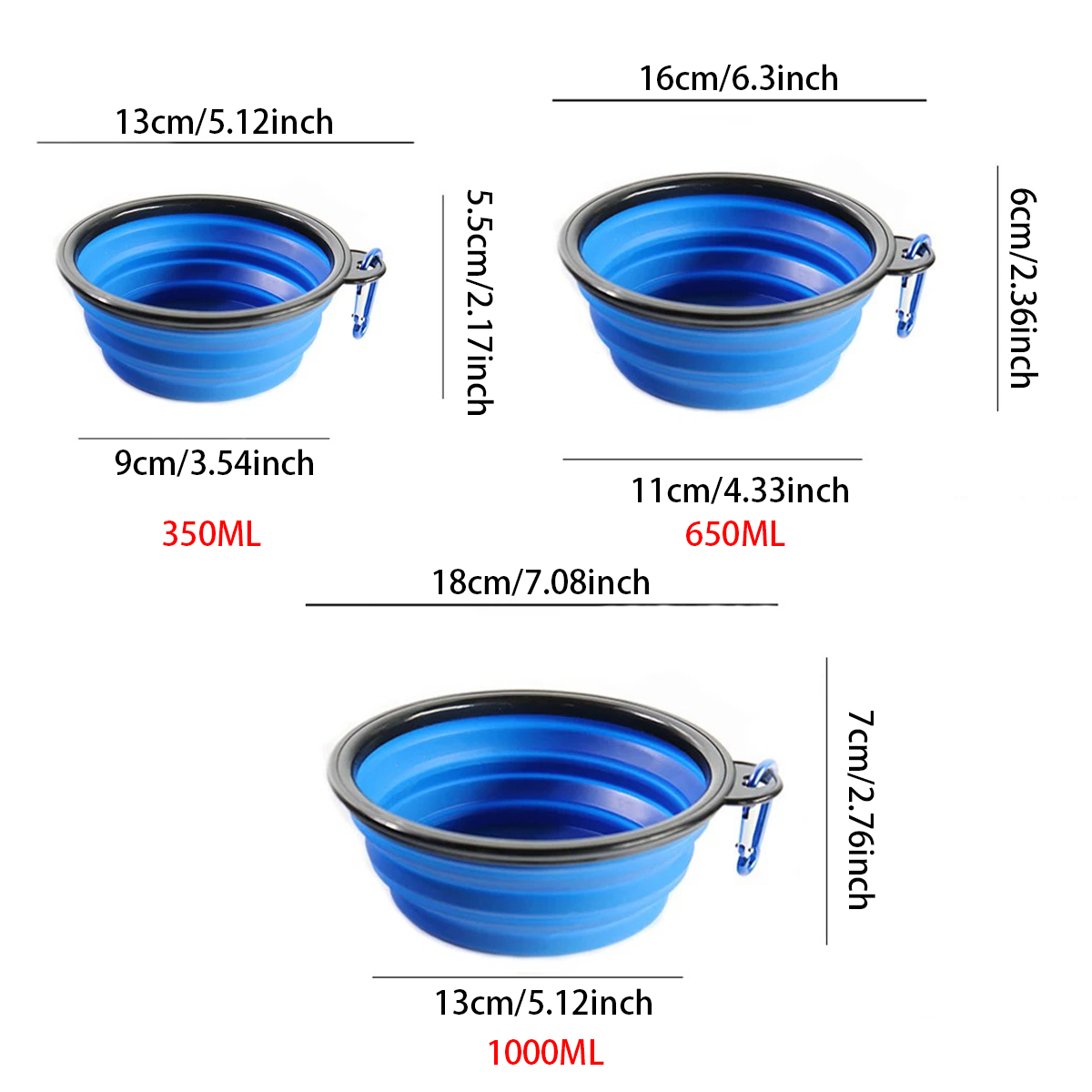 Tazón Plegable de Silicona par - Camping Cooking Dishes reseña y precio